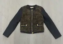 Michael Kors Women's Tweed Pattern Evening Jacket‎ Size 8 Elegant Blazer Coat