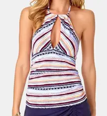 Anne Cole STORMY SEAS Keyhole Tankini Swim Top