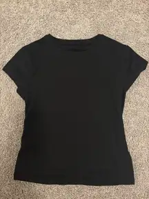 Plain black baby tee