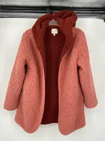 Silence‎ + Noise Fleece, Mob Wife teddy jacket with hood, oversized XS