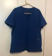 Figs Casma 3 pocket Technical Collection Women’s Size XL Winning Blue Scrub Top