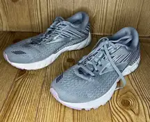Brooks Women’s Adrenaline GTS 19 Gray 9.5 Running athletic Shoes Sneakers