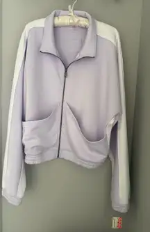 Free People lavander shadow  track suit set. 