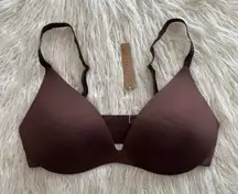 Skims Wireless Super Push up Bra Cocoa Size 38C