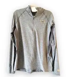 Colosseum XL West Virginia Mountaineers WVU  1/4 Zip Jacket Gray Layers Women’s