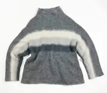 Rag & Bone Holland Funnel Neck Wool Alpaca Mohair Blend Knit Stretch Sweater L