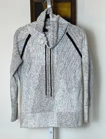 Kirkland Signature Black and White Cowl Neck Sweater