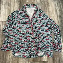 Posh Peanut miles print pajama shirt 2XL
