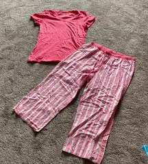 Nautica Striped Cotton Pajama Set SIZE S