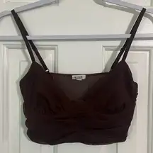 Garage  womens crop top bra mesh tank size small sexy clubbing