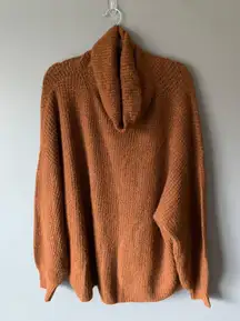 Outfitters Oversized Brown Cowl Neck Sweater