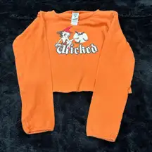 Betty Boop Vintage Orange Y2K 2004 Halloween Wicked Witch Graphic Tee