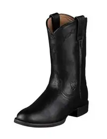 Women's Heritage Roper Cowboy Boot in Black Size 7.5B