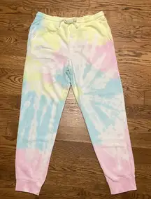 LulaRoe Tie-Dye Jogger Pants. Size Medium