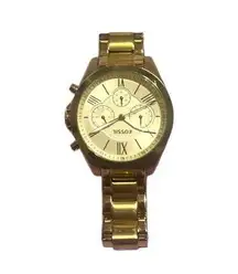 Fossil  Gold plated stainless steel watch (womens)