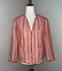 Pretty Etcetera Tweed Fringe Blazer!