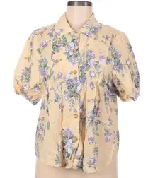 Simple Retro Floral Top