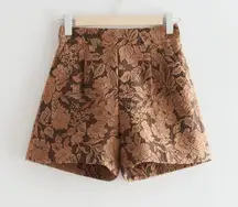 & OTHER STORIES Paris Atelier Jacquard Shorts Size 4