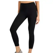 Ideology Essentials Black Sweat 7/8 Length Leggings Large