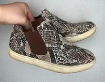 COCONUTS Snakeskin Print‎ Slip On Sneakers Ankle Fashion Casual Shoes