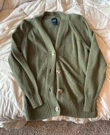 Gap Green Cardigan