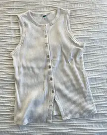 Old Navy White Button-Up Shirt