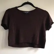 Cropped Shimmer Tee