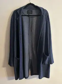 Navy Lucky Brand Light Knit Coat