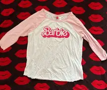 H&M Barbie pink raglan top S-M