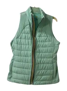Tangerine Light Blue Quilted Vest Women’s Small
