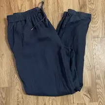 Michael Kors 8 Linen Blue tie up joggers