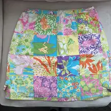 Lilly Pulitzer Vintage White Label  Patchwork Skirt