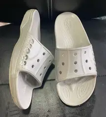 CROCS Baya ll Classic Silver Slide Sandals Size 11