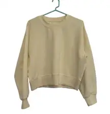 Perfectly Oversized Cropped Crew Softstreme - CREAM Sz 4