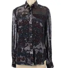 💖 Rachel Roy Silk Button Down