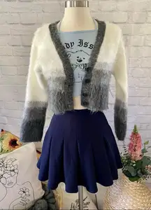 NWT Fuzzy Cropped Cardi