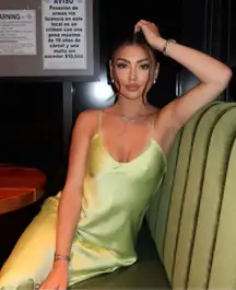 Zara Dress Lime Green Satin Effect Maxi Midi Wedding Party Date Coctail