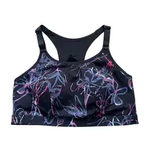 Livi Active Women’s Sculpting Sports Bra Plus Size 38DDD Floral