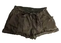 Christian Dior  Boutique Sheer Olive Shorts Lingerie Sleepwear Preowned FLAWS