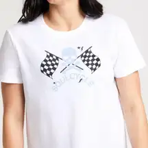 Soulcycle Classic Crew Skull Flags Tee