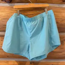 Columbia PFG Omni-Shade UPF 50 Shorts Aqua Blue Outdoor Fishing