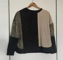 Colorblock Pullover Sweater