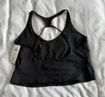 NWT Hollister Black Racerback Sports Bra Top Size XL