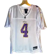 NFL Minnesota Vikings Brett Favre Reebok Women's XL White Jersey