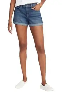 GAP Mid-Rise Cuffed Hem Medium Wash Blue Jean Denim Shorts Size 4