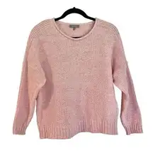 Habitat clothes to live in pink textured rolled neck sweater M