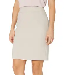 NWT Calvin Klein Women's Petite Lux Straight Skirt Size 6p Khaki
