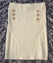 Balmain 6 Buttons Short Knit Skirt size FR 38