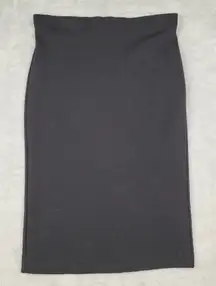Theory Women's Skirt Black Pencil Stretch Size M Career Office
