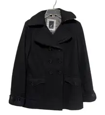 Nautica Wool Blend Coat Double Breasted Jacket Womens Size 6